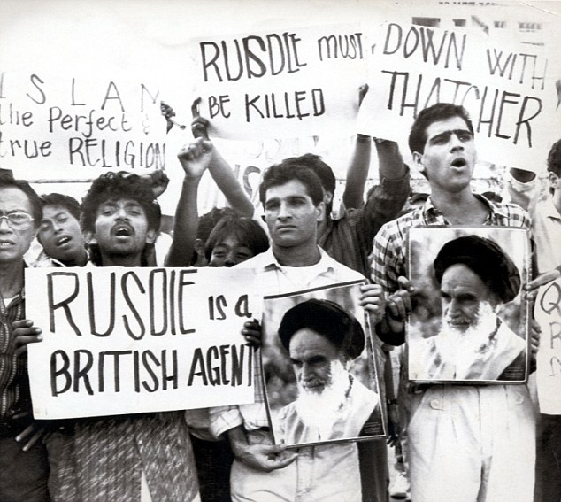 Salman Rushdie, author of the Satanic Verses.