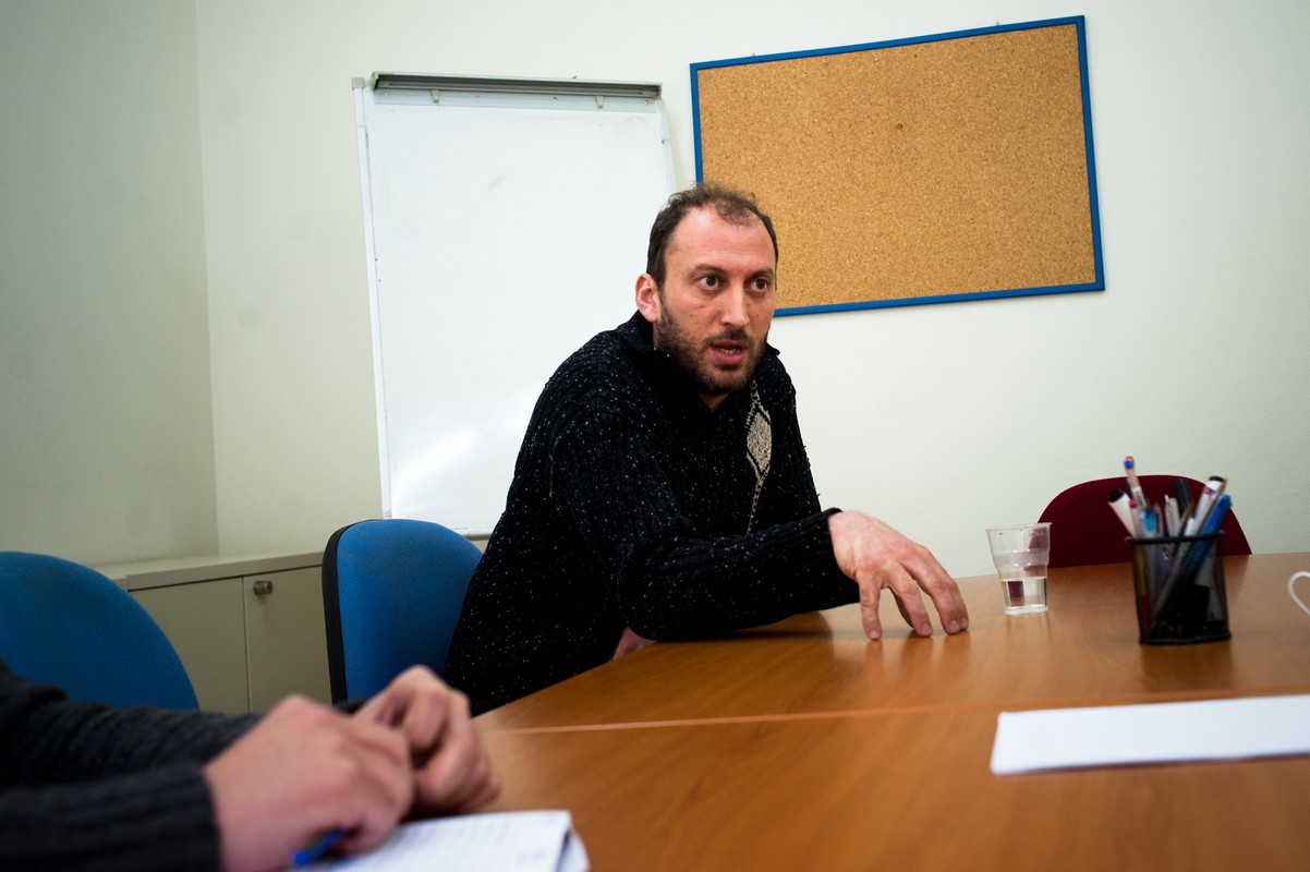 Ο Χρήστος Παπανδρέου, κοινωνικός λειτουργός.