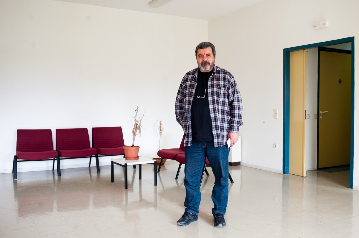 Ο Δημήτρης Χονδρός, οικονομολόγος κοινωνικής ψυχιατρικής και διοικητικά υπεύθυνος του Κέντρου