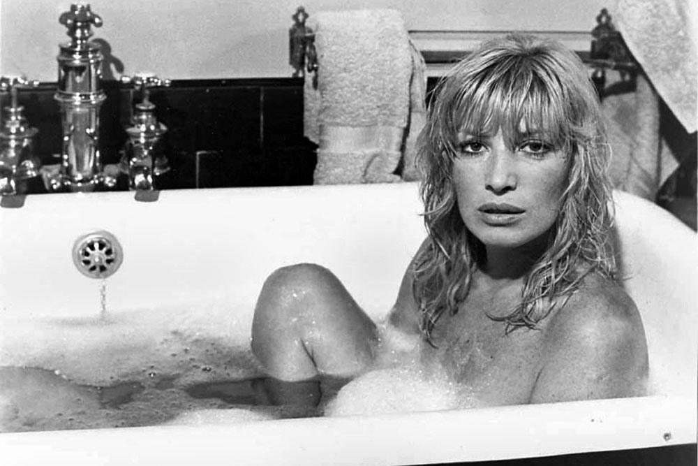 Monica Vitti, long Antonioni's principal female, takes a bath in Michael Ritchie's 'Almost Perfect Affair' (1979). photo courtesy M. Ritchie