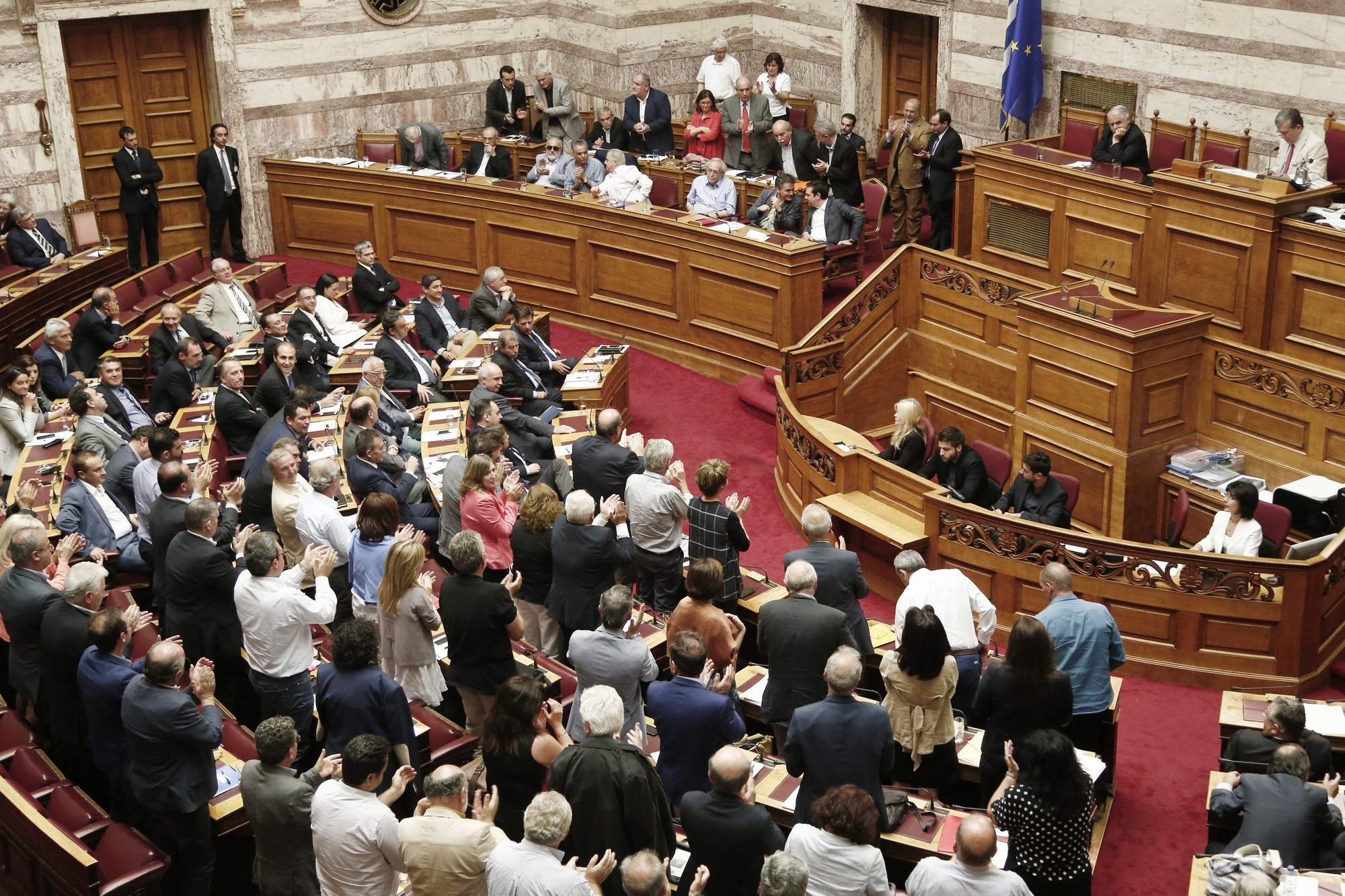 Debate and vote on the draft law of the agreement with Greece's
