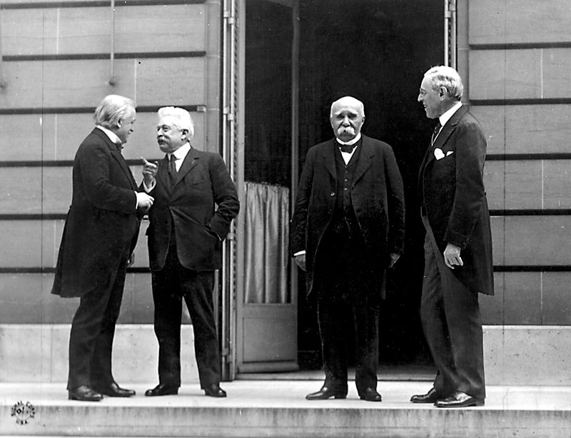 Το Συμβούλιο των Τεσσάρων, David Lloyd George, Vittorio Orlando, Georges Clemenceau, President Woodrow Wilson