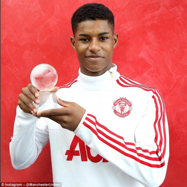 young no 11. marcus rashford