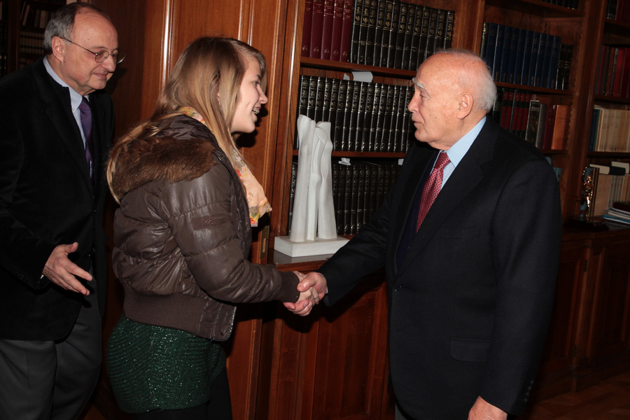 Από παλιότερη συνάντηση της με τον π. Πρόεδρο της Δημοκρατίας, Κάρολο Παπούλια