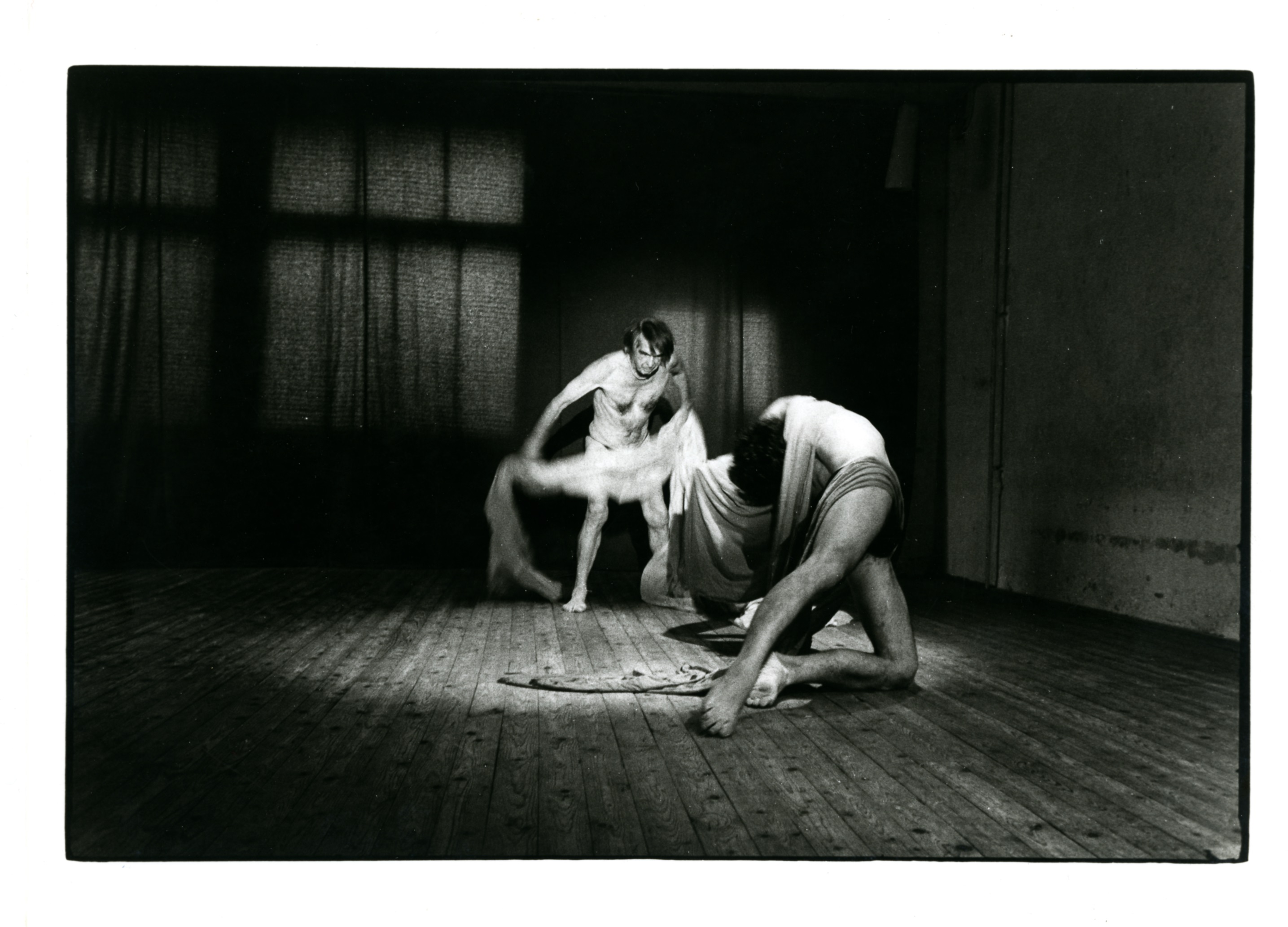 Με τον Jerome Andrews στο στούντιο La Baleine, Παρίσι, 1981. Φωτογραφία: Thierry Gründler.