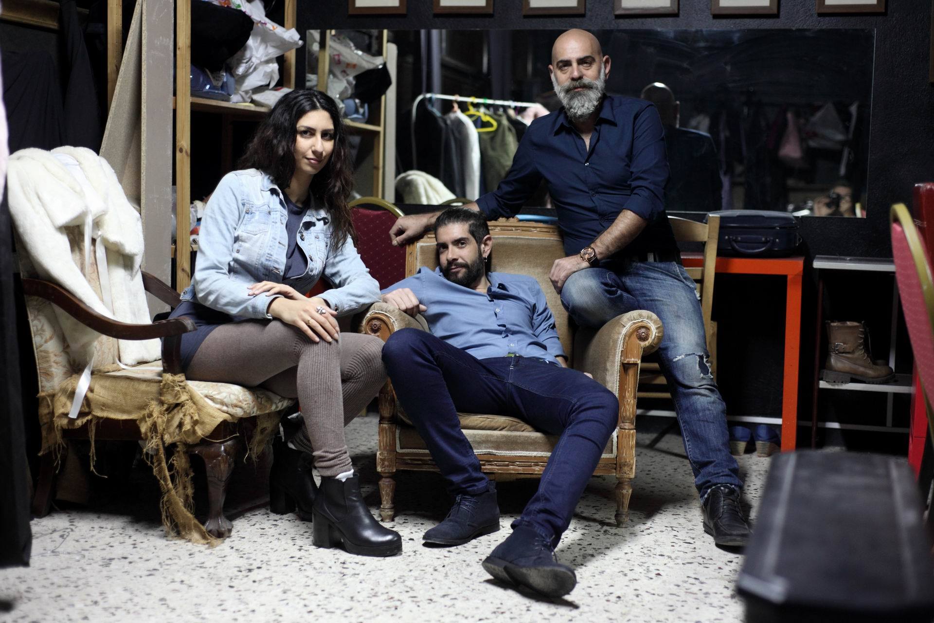 Οι δύο «ψυχές» του Vault με τη συντάκτρια της Popaganda, Γεωργία Δρακάκη.