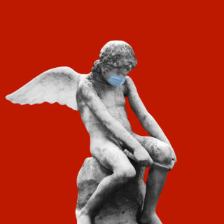 Παράλληλη αγάπη στον κορονοϊό μου αγκάθι στην καρδιά φτερά