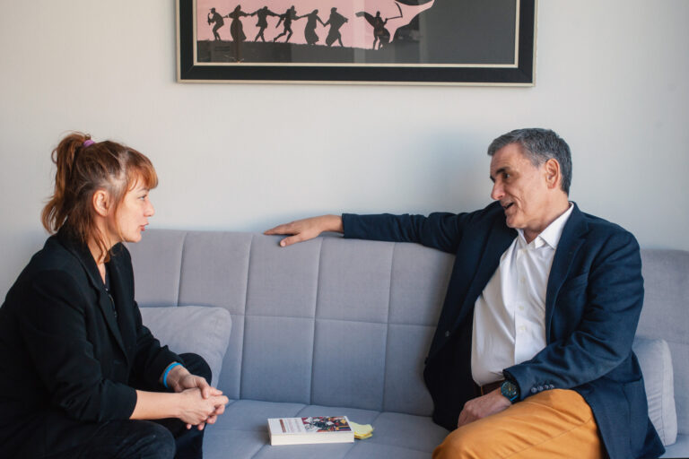 Ευκλείδης Τσακαλώτος και Ιωάννα Κλεφτόγιαννη