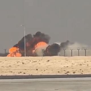 Συντριβή ινδικού μαχητικού στην Αεροπορική Έκθεση του Ντουμπάι