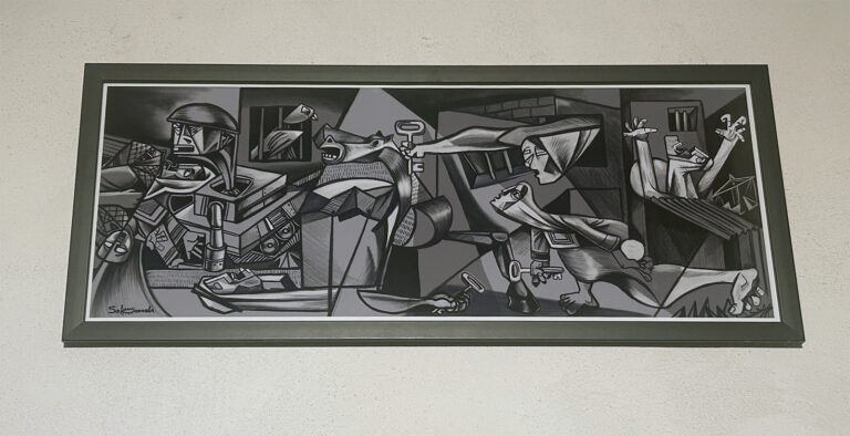 H παλαιστινιακή Guernica “GuerNakba” του Mohammad Saba’aneh