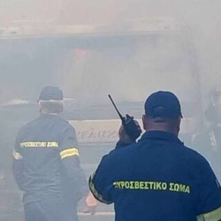 Θεσσαλονίκη: Στις φλόγες φορτηγό στην Εγνατία Οδό