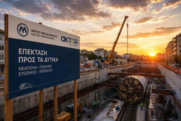 Μετρό Θεσσαλονίκης: Η μεγάλη επέκταση προς τα δυτικά ξεκινά – Η AKTOR στις πρόδρομες εργασίες