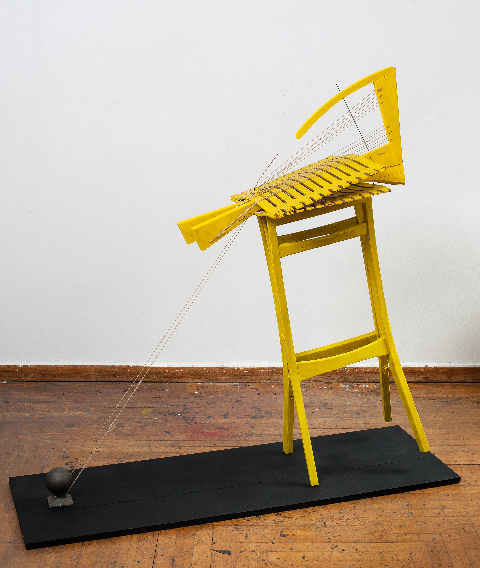 38. Δούρεια Τριήρης. Ξύλο, χρώμα, λινό, μπρούντζος, γυαλόχαρτο, μαντέμι. 2013